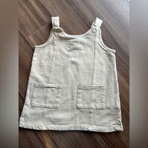 ZARA Baby Girl Pinafore Dress 4 Years | Beige Overall Dress